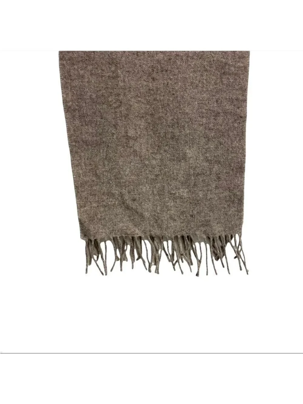 LAMBSWOOL SCARF Italy Wool Fall Winter Brown Taupe One Size
